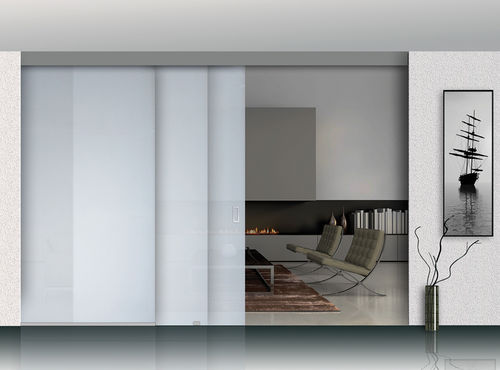 Sistema scorrevole per porta - TELESCOPIC  - OPENSPACE | Sliding doors by Gosimat - per porta in vetro