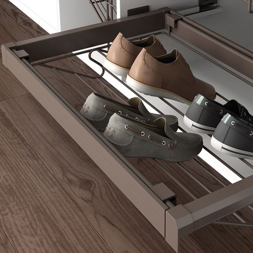 Scaffale per scarpe contemporaneo - OPENSPACE | Sliding doors by Gosimat - per armadio / in acciaio / per uso residenziale