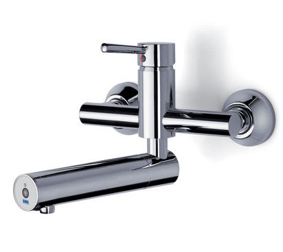 Rubinetto per lavabo - SPEEDYMIX-COMP - DMP Electronics - da parete / elettronico / in metallo