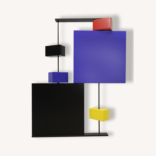 Pannello decorativo da parete - PAS-PIED-PEINT - Les Pieds sur la Table ® - in MDF / satinato / laccato
