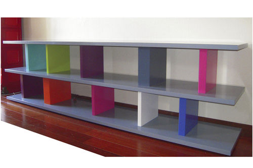 Mobile porta TV contemporaneo - PIED'CINÉ - Les Pieds sur la Table ® - su misura / hi-fi / in legno laccato
