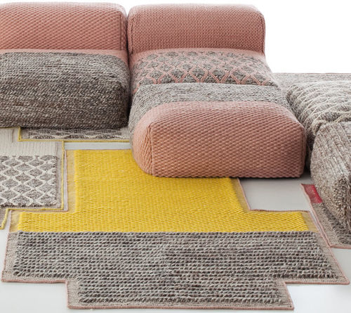 Tappeto contemporaneo - MANGAS SPACE  - GAN RUGS - a motivi / in lana / in cotone