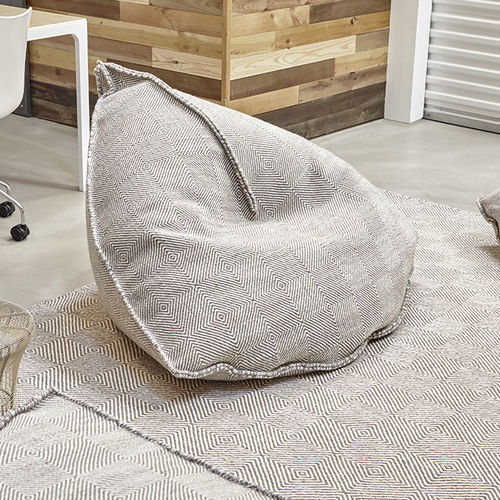 Poltrona a sacco contemporanea - SAIL - GAN RUGS - in lana / grigia / color talpa