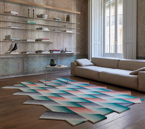 Tappeto contemporaneo - MIRAGE - GAN RUGS - a motivi / in lana della Nuova Zelanda / annodato a mano