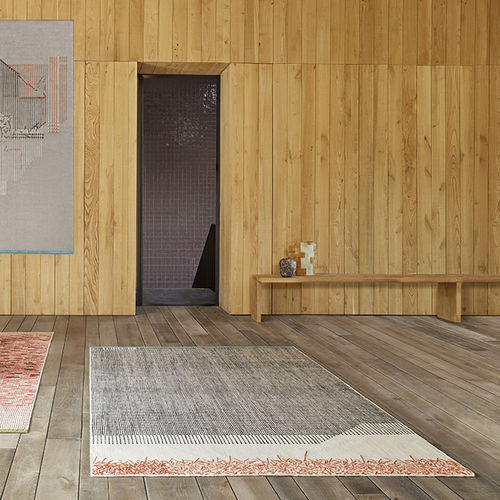 Tappeto contemporaneo - BACKSTITCH - GAN RUGS - a motivi / in lana / rettangolare