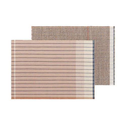 Tappeto contemporaneo - REVERSIBLE - GAN RUGS - a righe / in lana / in cotone
