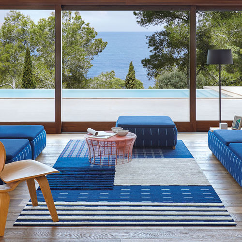 Tappeto contemporaneo - LAN - GAN RUGS - a righe / a quadretti / in lana