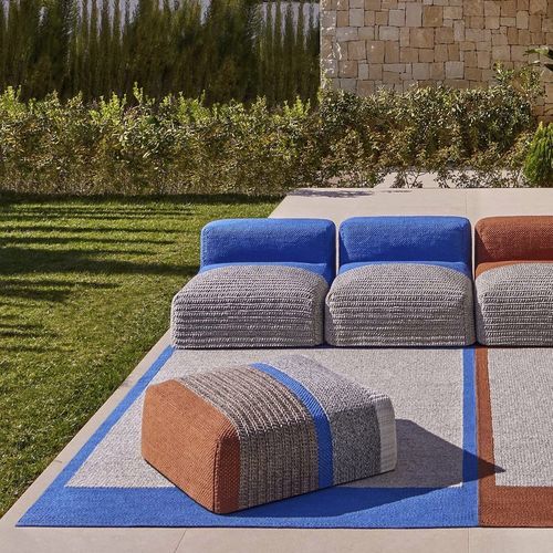 Tappeto contemporaneo - Mangas Outdoor - GAN RUGS - a motivi / in PET / rettangolare
