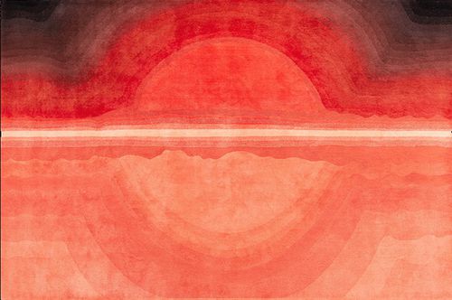 Tappeto contemporaneo - SUNSET - GAN RUGS - a motivi / in lana / rettangolare