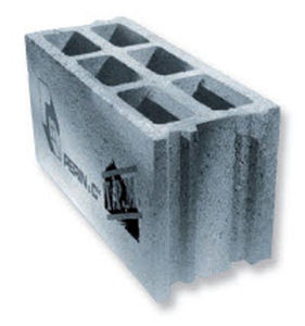Blocco di calcestruzzo forato - TECHNIBLOC - Perin - per muro / acustico