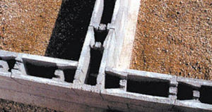 Blocco cassero in calcestruzzo - STEPOC - Perin - per muro