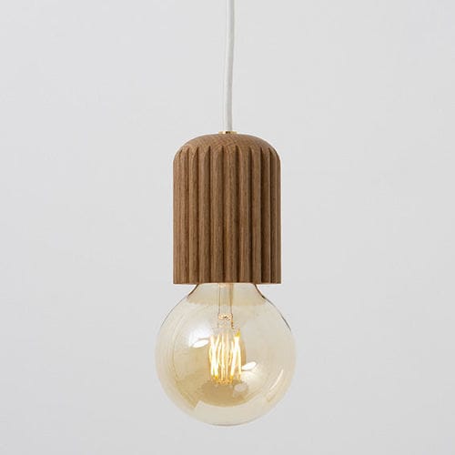 Lampada a sospensione - FLUTE CB9 - THELERMONT HUPTON - in raso / in rovere / contemporanea