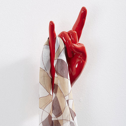 Appendiabiti da parete design originale - ROCK ON - THELERMONT HUPTON - in acciaio / in resina / individuale