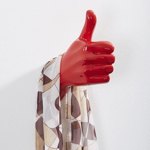 Appendiabiti da parete design originale - THUMBS UP - THELERMONT HUPTON - in acciaio / in resina / individuale