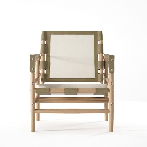 Poltrona contemporanea - ND01 - Karpenter - in pelle / in rovere / in teak