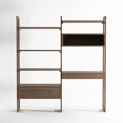 Scaffale contemporaneo - KWSU02 - Karpenter - in rovere / in teak / con contenitore