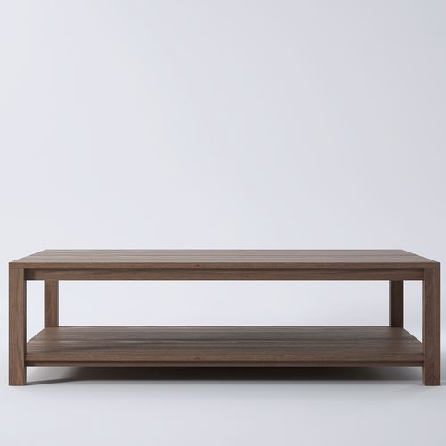 Tavolino basso contemporaneo - SO01 - Karpenter - in rovere / in teak / con supporto in legno massiccio