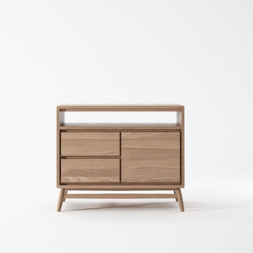 Credenza contemporanea - TW24  - Karpenter - in rovere / in teak / con cassetti