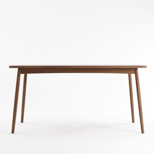 Tavolo da pranzo contemporaneo - TW03 - Karpenter - in teak / in rovere bianco / con supporto in legno massiccio