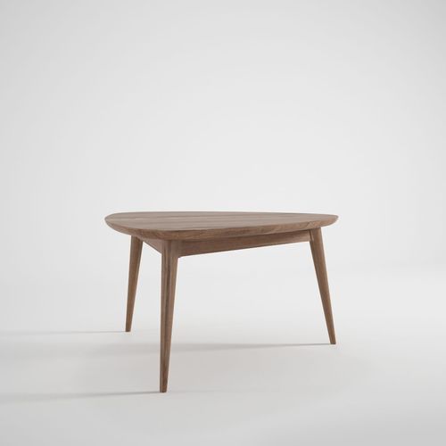 Tavolino basso contemporaneo - VI06 - Karpenter - in rovere / in teak / con supporto in legno massiccio