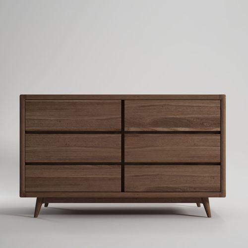 Cassettone contemporaneo - VI37 - Karpenter - in rovere / in legno massiccio / in teak