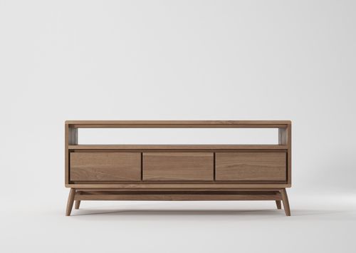 Mobile porta TV contemporaneo - TW25 - Karpenter - in rovere / in teak