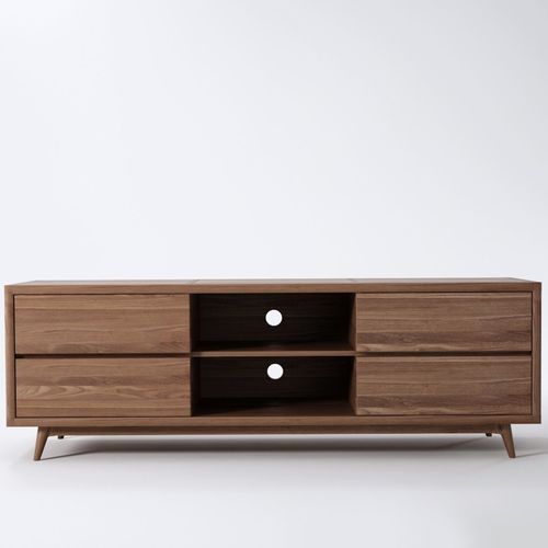 Mobile porta TV contemporaneo - VI25 - Karpenter - con cassetti / in rovere / in teak