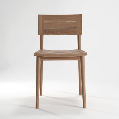 Sedia da pranzo contemporanea - VINTAGE - Karpenter - da esterno / in teak / con supporto in legno massiccio