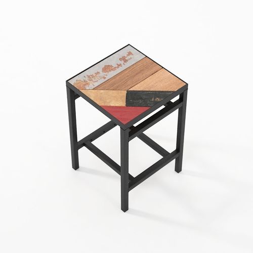 Sgabello contemporaneo - PK14 - Karpenter - in legno massiccio / con supporto in metallo / con poggiapiedi