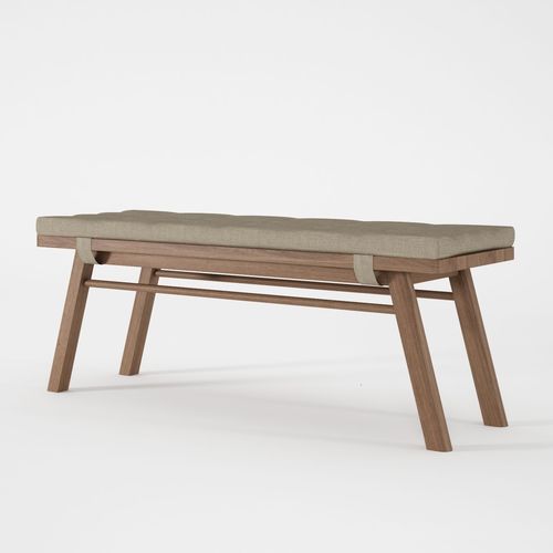 Panca fondoletto contemporanea - CC05 - Karpenter - in tessuto / in legno massiccio / in rovere