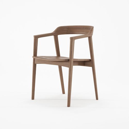 Sedia contemporanea - GI01 - Karpenter - da interno / in teak / in rovere bianco