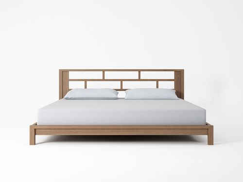 Letto king size - SK03EU - Karpenter - contemporaneo / con testiera / in teak