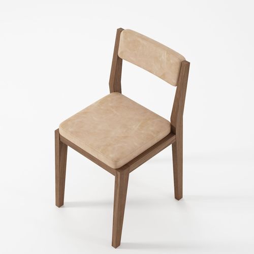 Sedia da ristorante contemporanea - HOS-NB06 - Karpenter - da interno / in pelle / con supporto in quercia