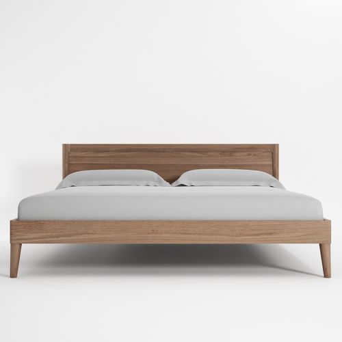 Letto queen size - VI33 - Karpenter - contemporaneo / con testiera / in teak