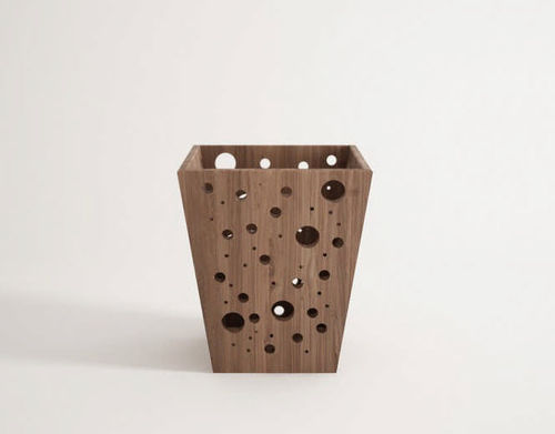 Portarifiuti da bagno - BUB05 - Karpenter - in teak / senza coperchio / da interno