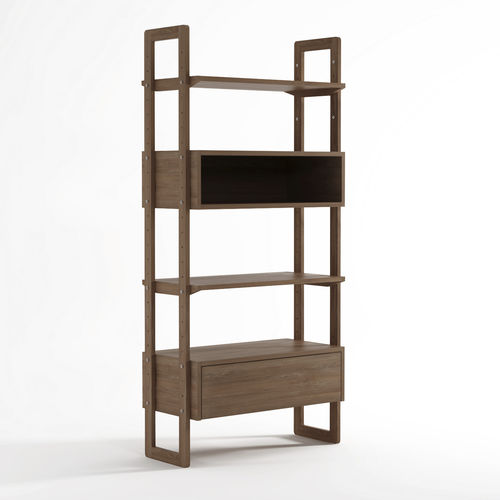 Scaffale contemporaneo - KWSU01 - Karpenter - in rovere / in teak / con contenitore