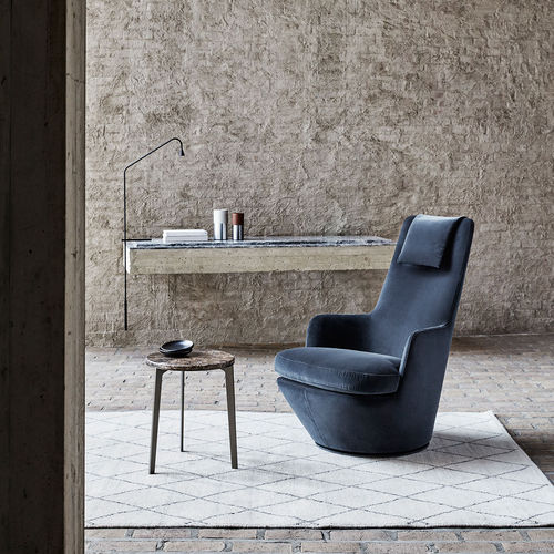 Poltrona contemporanea - HI TURN - BENSEN - in tessuto / con rivestimento rimovibile / con poggiatesta
