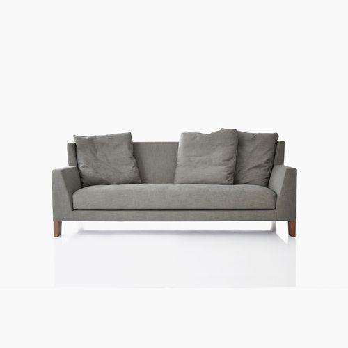 Divano contemporaneo - MORGAN - BENSEN - in tessuto / in pelle / con rivestimento rimovibile