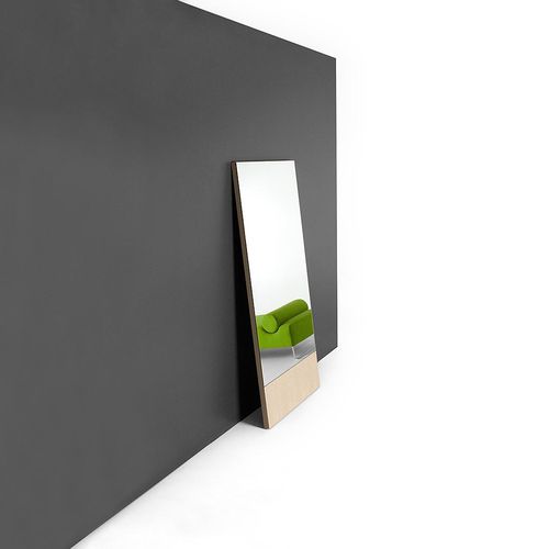 Specchio a muro - LEAN - BENSEN - contemporaneo / rettangolare / in rovere