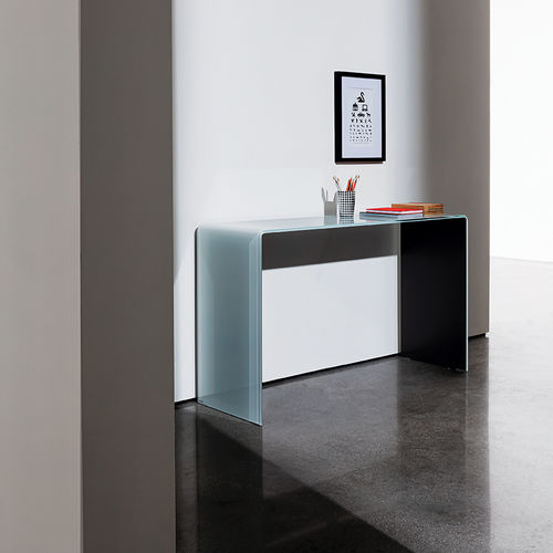 Consolle contemporanea - HALL BRIDGE - Sovet Italia - in vetro laccato / in vetro fumè / in vetro curvato