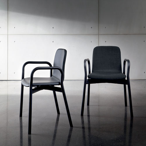 Sedia contemporanea - TWO TONE - Sovet Italia - da interno / in tessuto / in pelle