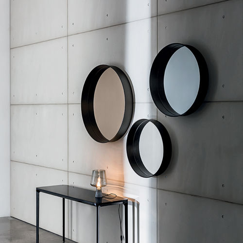 Specchio a muro - HORIZON - Sovet Italia - per spazio pubblico / contemporaneo / rotondo