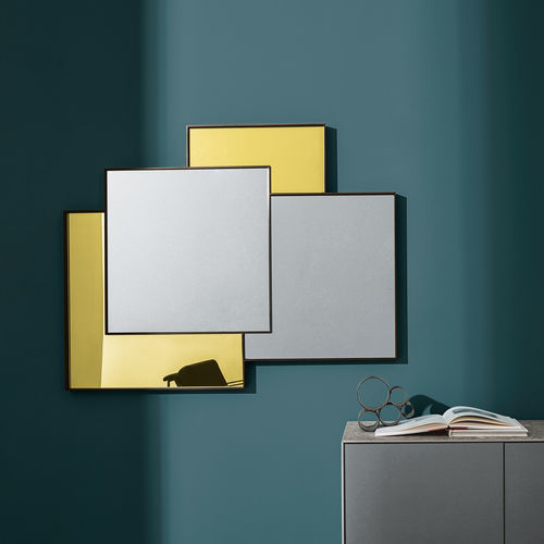 Specchio a muro - COMBI - Sovet Italia - contemporaneo / rettangolare / in alluminio