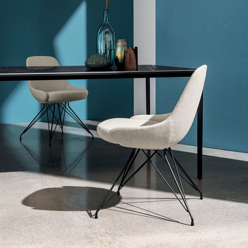 Sedia contemporanea - CADIRA S WIRE - Sovet Italia - da interno / in tessuto / in pelle