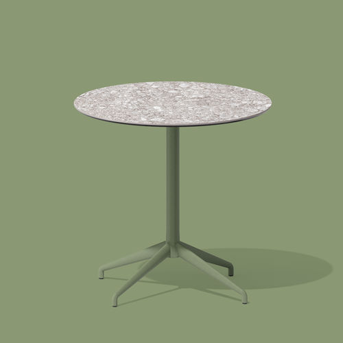 Tavolo da bistrot contemporaneo - ALIS - Sovet Italia - in ceramica / con supporto in alluminio / con supporto in alluminio laccato