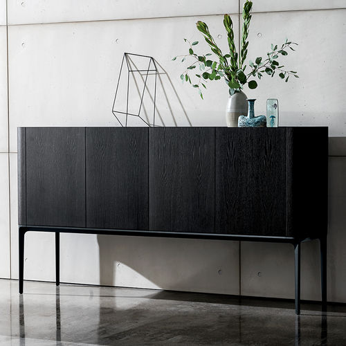 Credenza contemporanea - MADIAS SLIM 4 - Sovet Italia - in rovere / in noce / in wengé