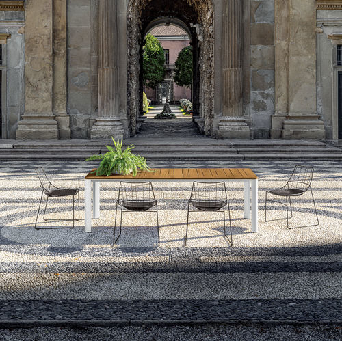 Tavolo da pranzo contemporaneo - KODO - Sovet Italia - in teak / in iroko / in ceramica