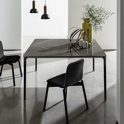Tavolo da pranzo contemporaneo - SLIM  - Sovet Italia - in legno / in vetro temprato / in vetro laccato