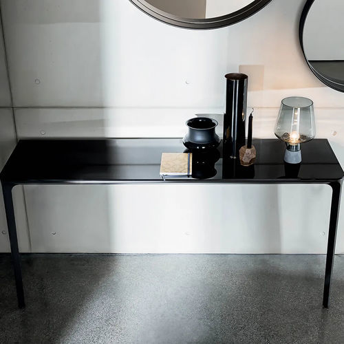 Consolle contemporanea - SLIM - Sovet Italia - in vetro laccato / in vetro smerigliato / in ceramica
