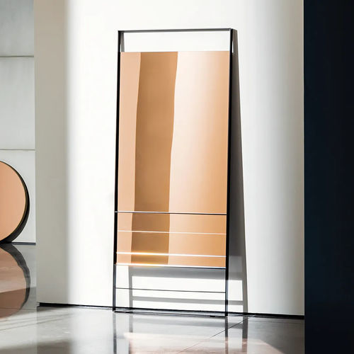 Specchio da terra - Visual - Sovet Italia - contemporaneo / rettangolare / in metallo laccato